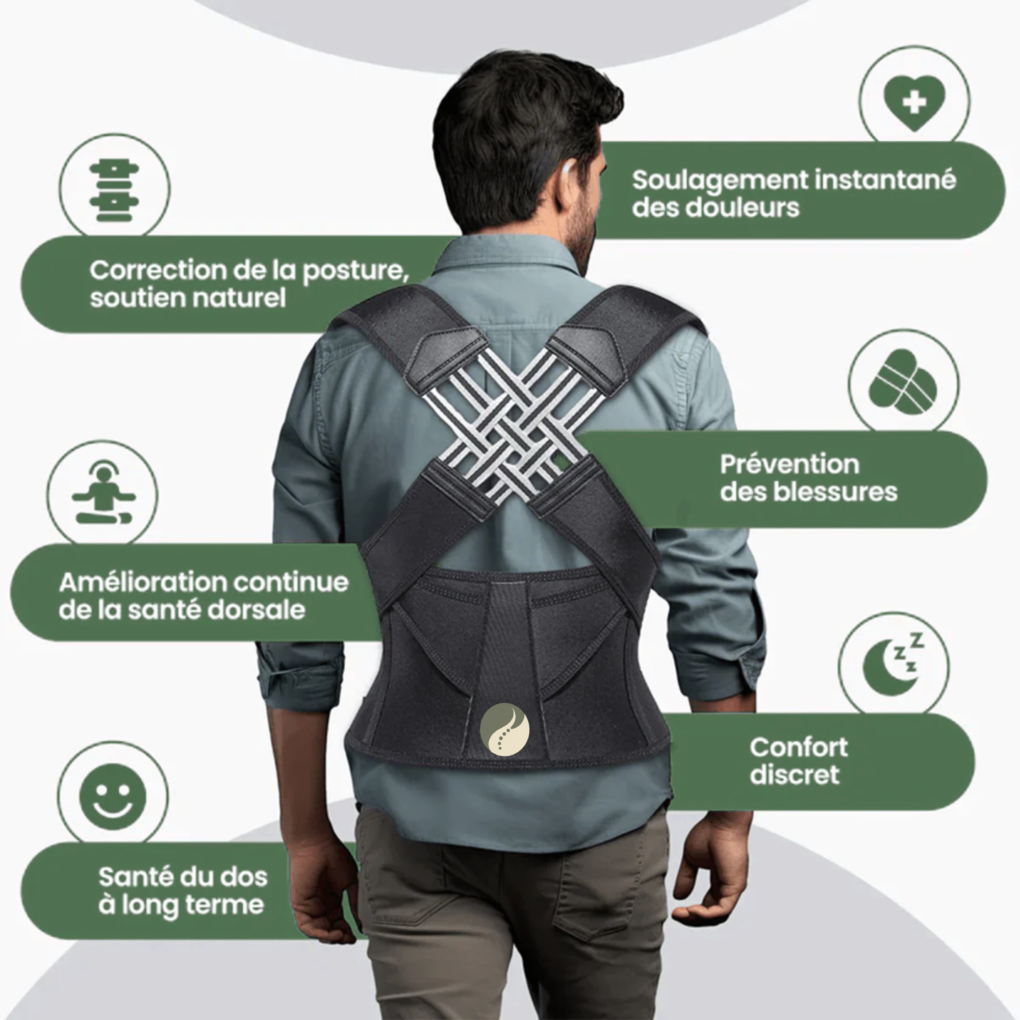 Posture Pro – Correcteur unisexe pour dos et épaules
